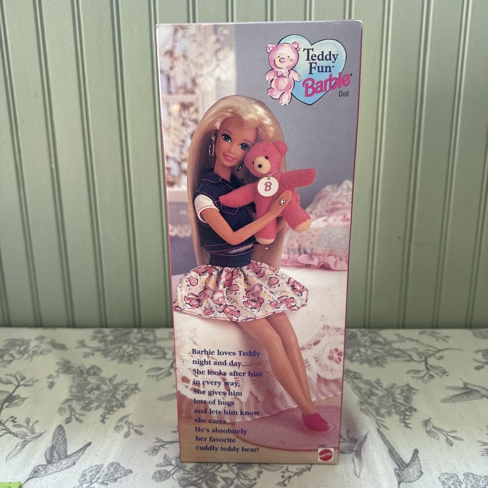 Barbie 1996 Teddy Fun Barbie 15684 Original Box Unopened HILLS SPECIAL EDITION - Picture 5 of 6